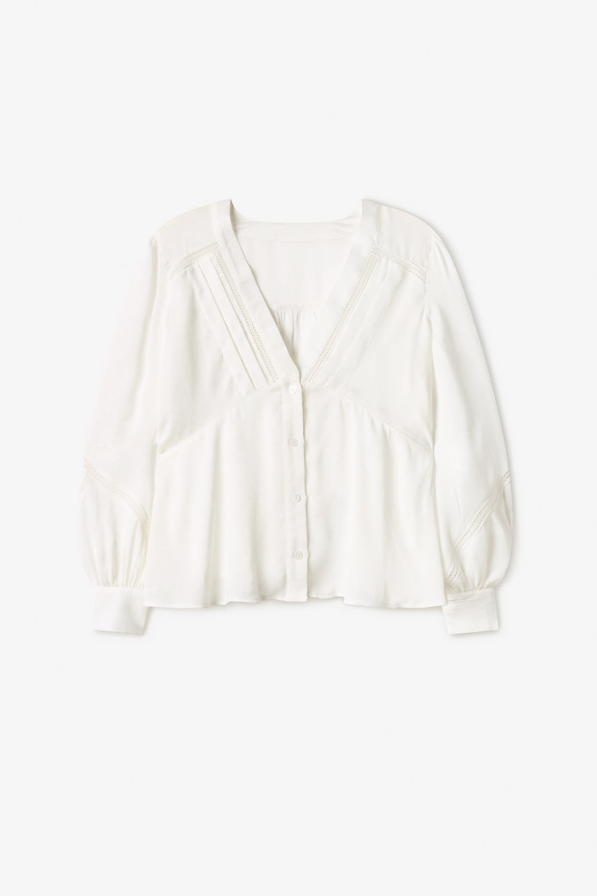BLUSA FLUIDA JACQUARD de NÜD