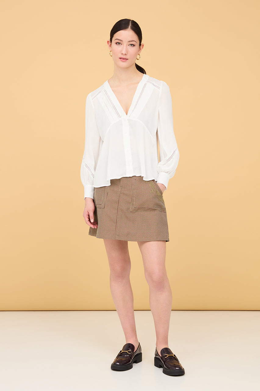 BLUSA FLUIDA JACQUARD de NÜD
