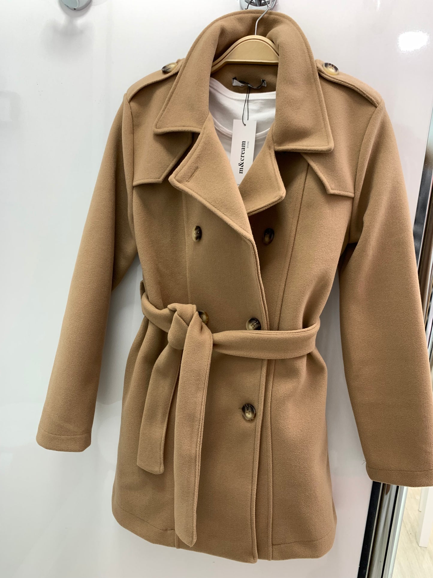 Abrigo "Trench Coat" - m&Cream