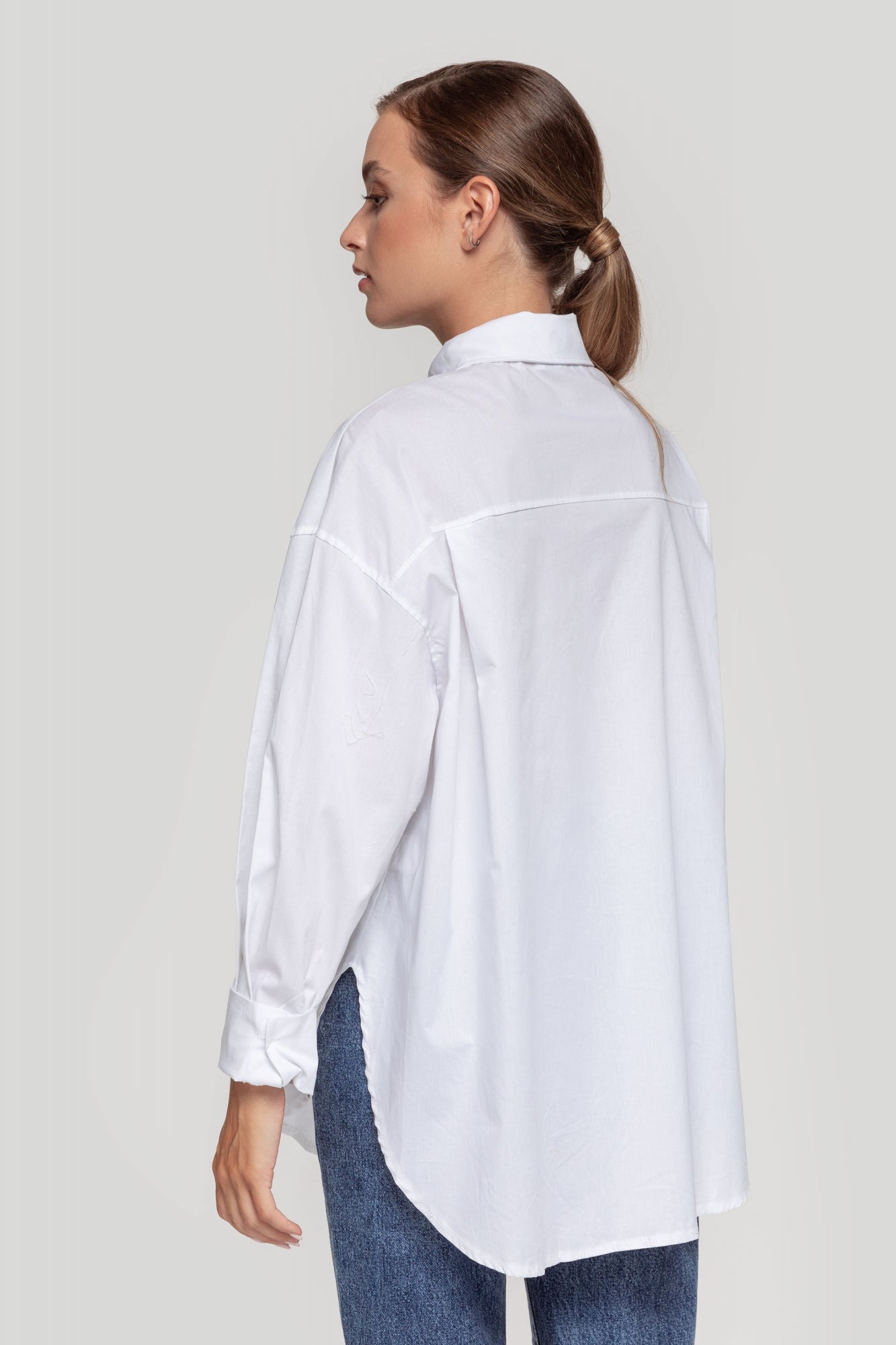CAMISA OVERSIZE BLANCA m&Cream