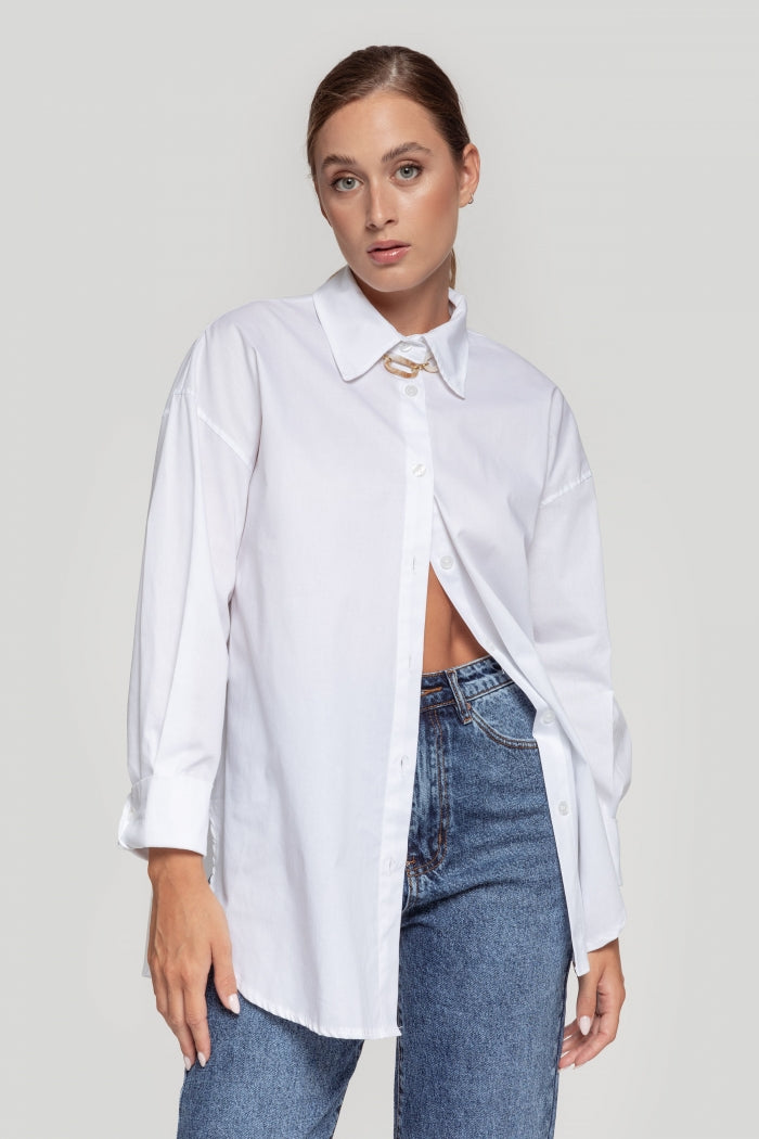 CAMISA OVERSIZE BLANCA m&Cream