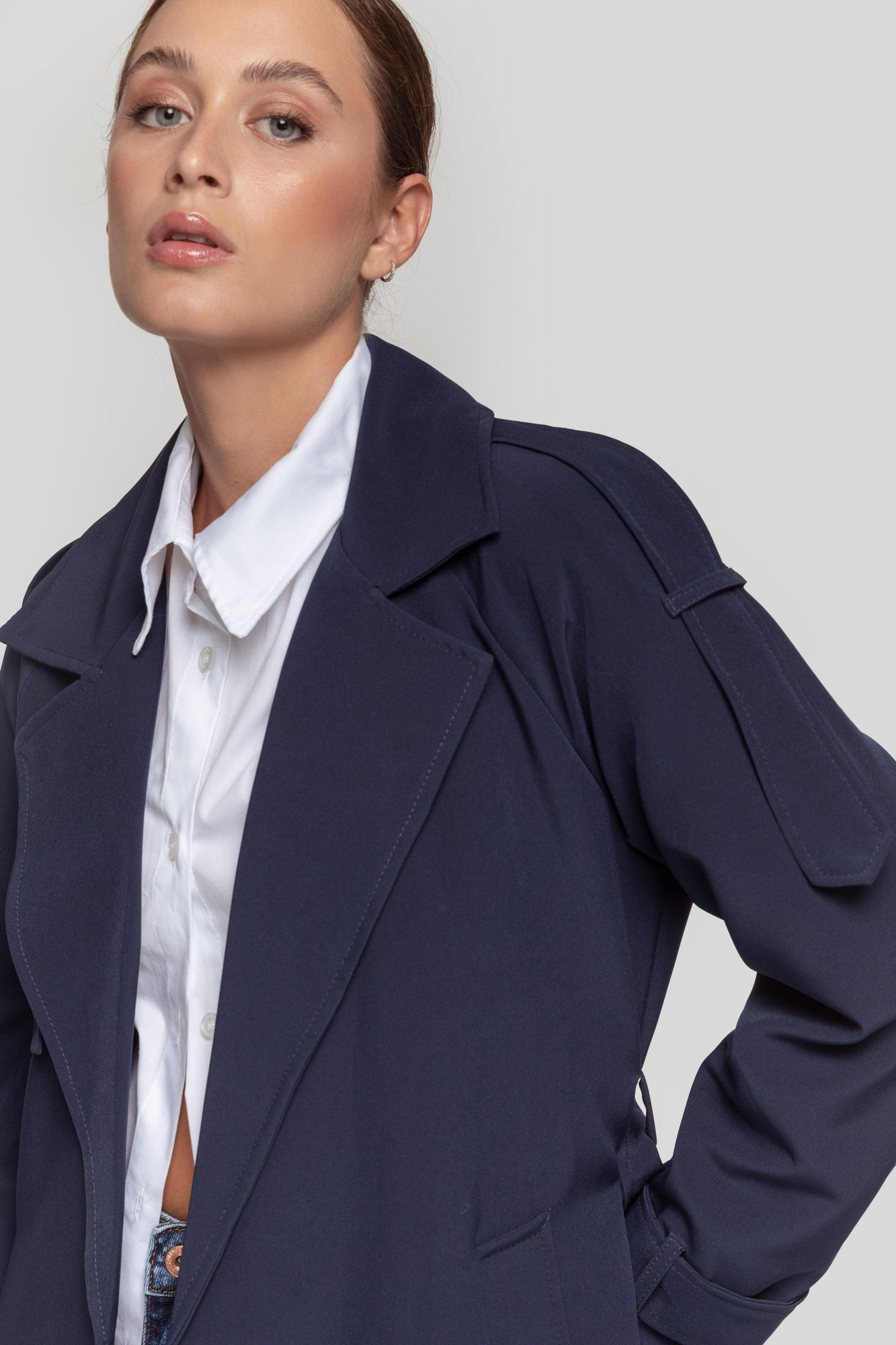 Trench Azul Marino - m&Cream