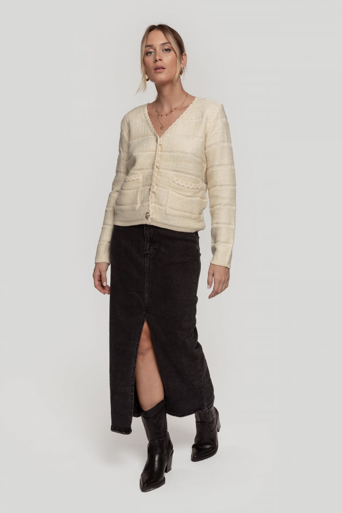 Falda Midi Vaquera - m&Cream