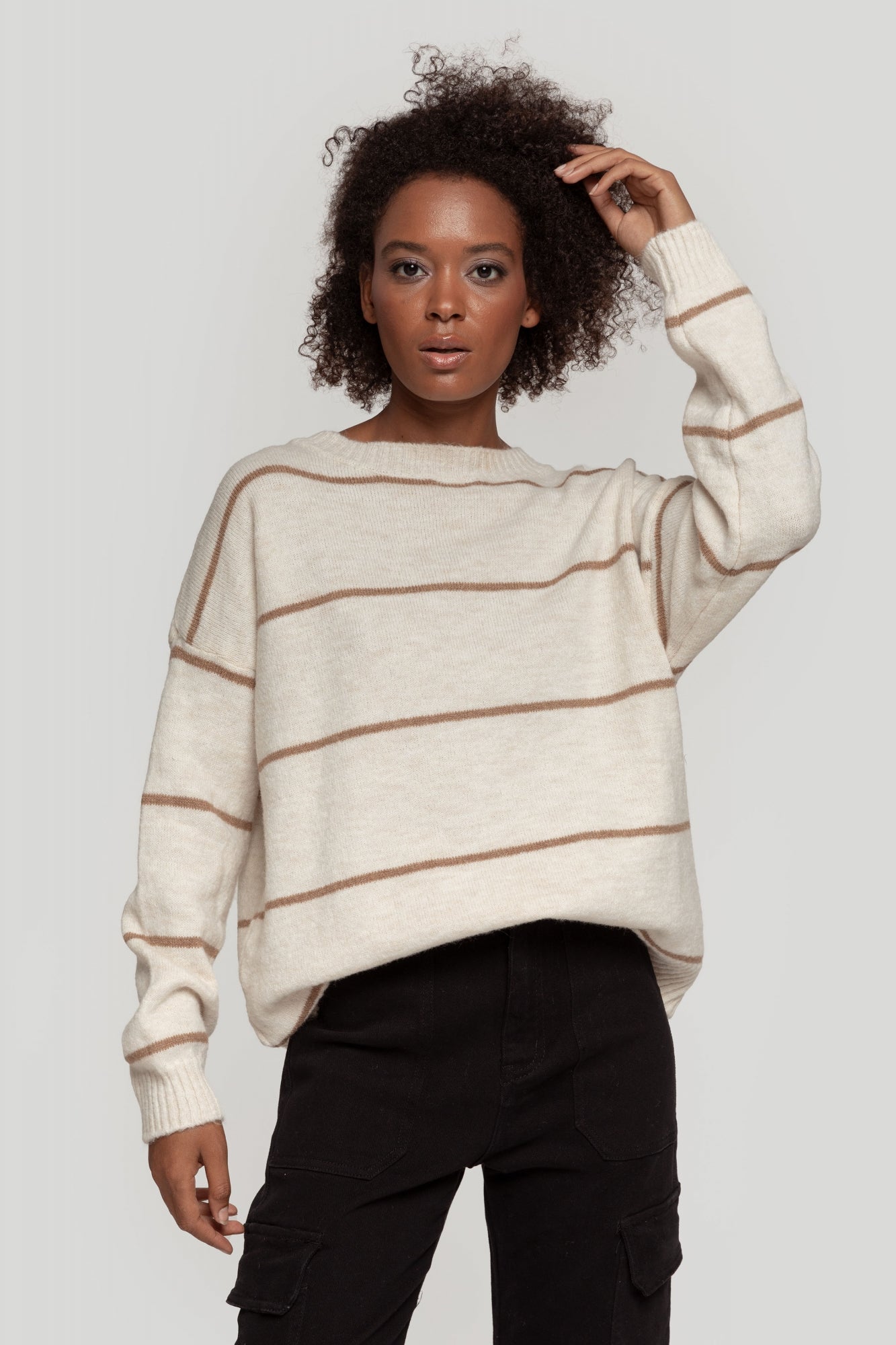 Jersey Rayas - m&Cream