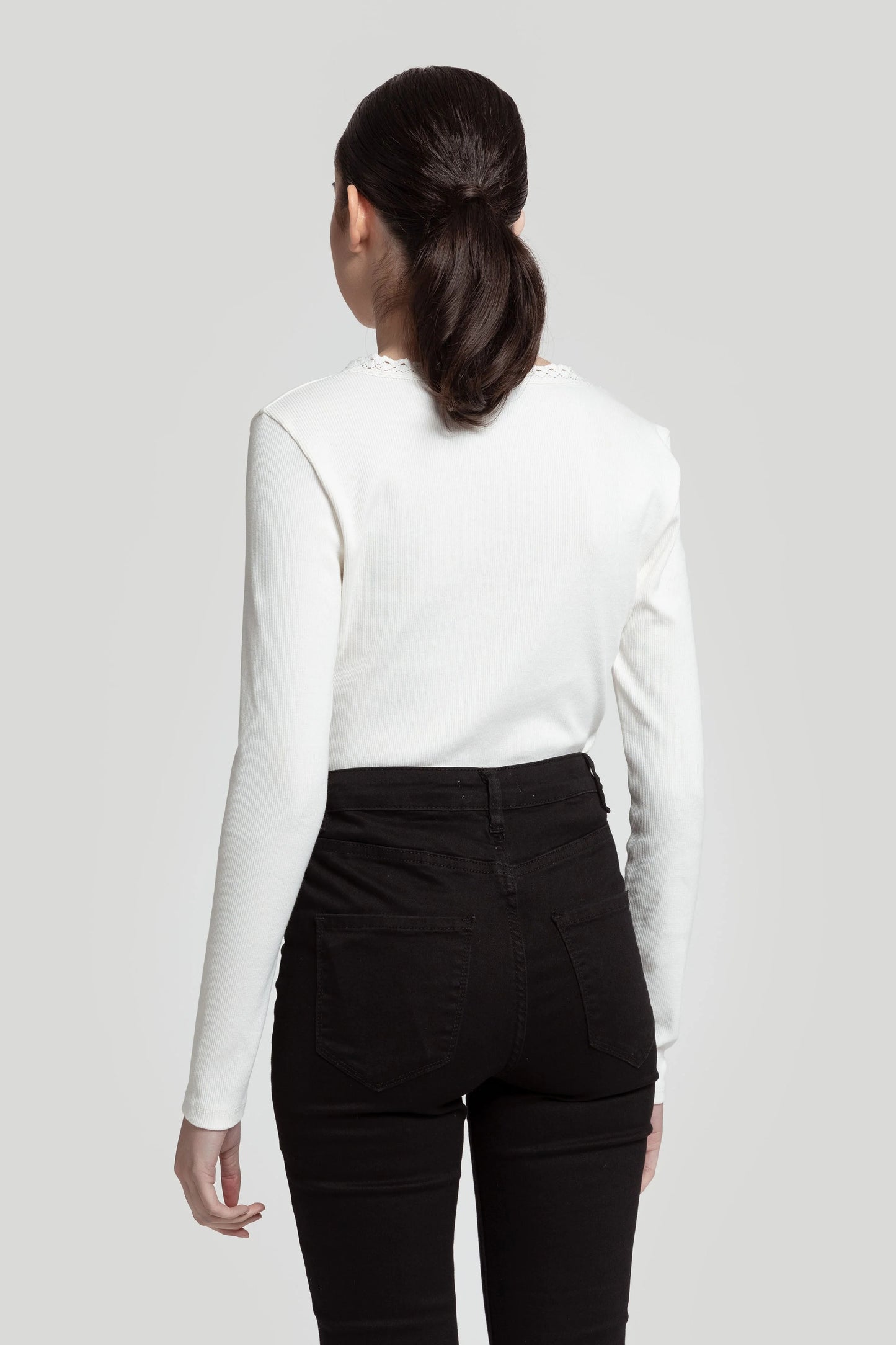 Camiseta Algodón Básica - Blanco