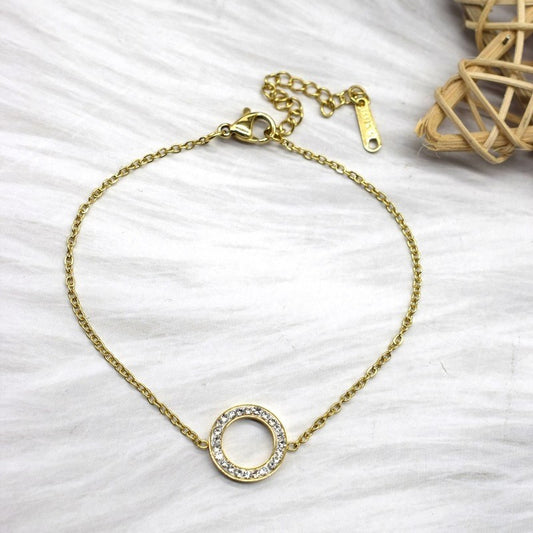 Pulsera-acero-dorada